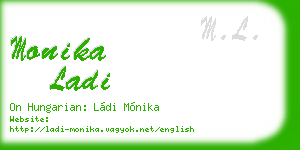 monika ladi business card