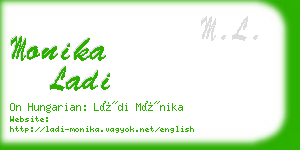 monika ladi business card